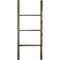 Ekena Millwork 19"W x 48"H x 3 1/2"D Vintage Farmhouse 3 Rung Ladder, Barnwood Decor Collection, Pebble Grey DECR019X048X04LDRPG - alternate 2
